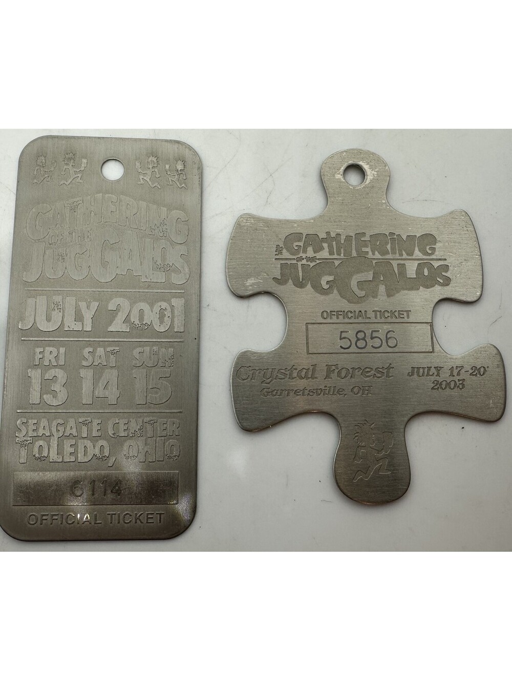 GOTJ LOT Amulet Gathering Of The Juggalos ICP Insane Clown Posse 2001 2003